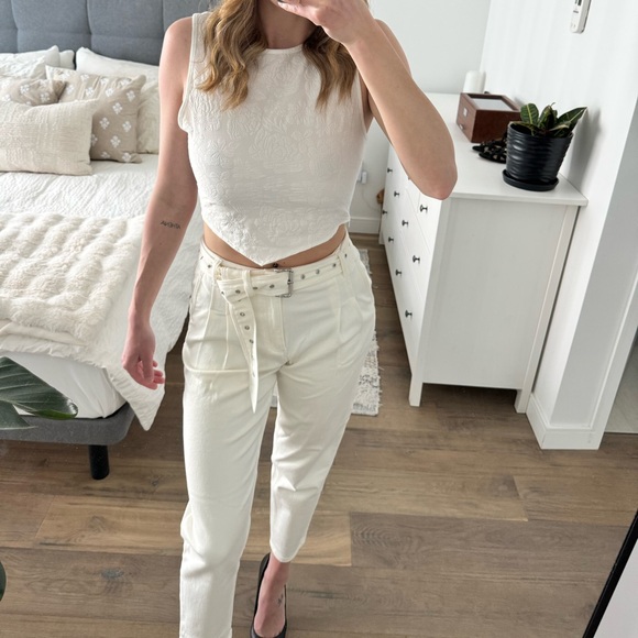 White pleated Michael Kors pants 🤍 - Picture 3 of 5